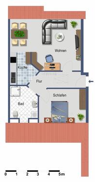 Foto - gemütliche 2-Zimmer Dachgeschosswohnung