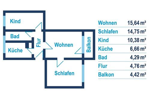Foto - Etagenwohnung zur Miete in Reichenbach im Vogtland