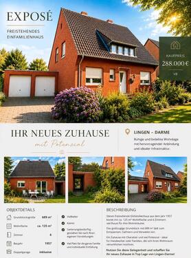 Foto - Freistehendes Einfamilienhaus in Lingen-Darme