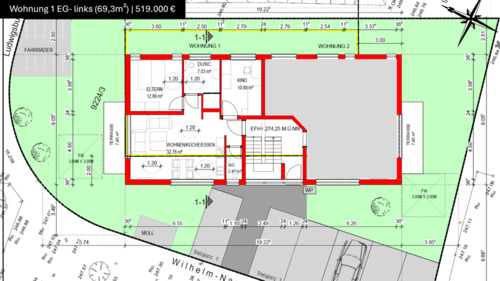 Foto - 3 Zimmer Mehrfamilienhaus, Wohnhaus in Ludwigsburg