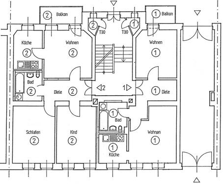 Foto - Leipzig : ab 1.5. sanierte 2 Zi. HO EBK Abstell Keller
