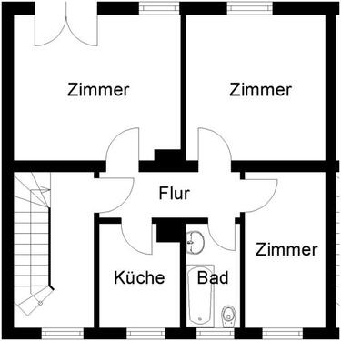 Foto - 3 Zimmer Etagenwohnung zur Miete in Göttingen