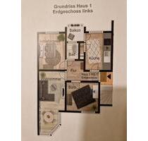 3,5 Zimmer EG mit Balkon und Garten - Oberhausen Alsfeld