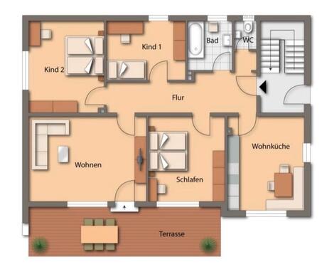 Foto - Frisch renovierte 4,5 Zimmer Wohnung mit Garten
