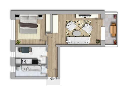 Foto - 2 Zimmer Etagenwohnung zur Miete in Halle (Saale)