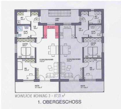 Foto - ERSTBEZUG Neubau QNG 40 Plus- 2 Wohnungen OG, 3- Zimmer Wohnung