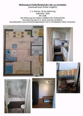 Foto - 1,5 Zi Wohnung in Fürth, Ronhof