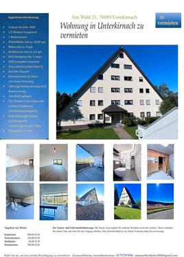 Foto - EG-Wohnung mit großem Balkon in 78089 Unterkirnach