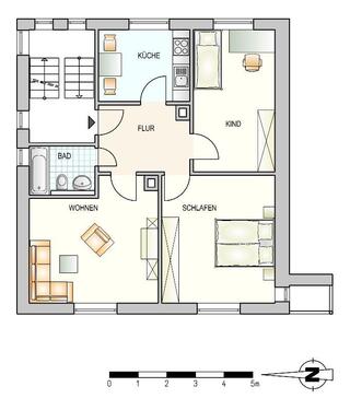 Foto - 3 Zimmer Etagenwohnung in Ulm