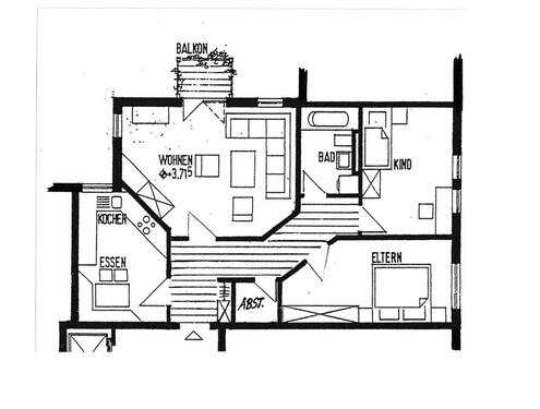 Foto - 3 Zimmer Etagenwohnung zur Miete in Heilsbronn
