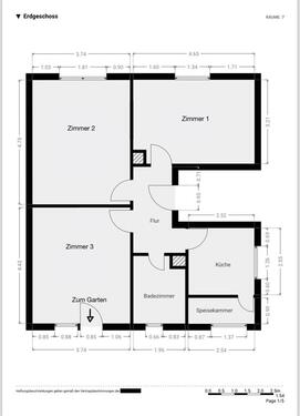 Foto - Helle 3-Zimmer Wohnung mit großem Privatgarten-Zentrale Lage