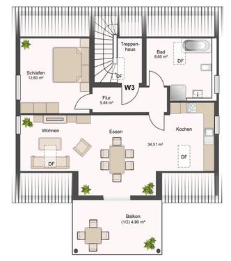 Foto - 2 Zimmer Dachgeschoßwohnung zur Miete in Ingolstadt