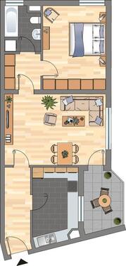 Foto - 2 Zimmer Etagenwohnung zur Miete in Bobenheim-Roxheim