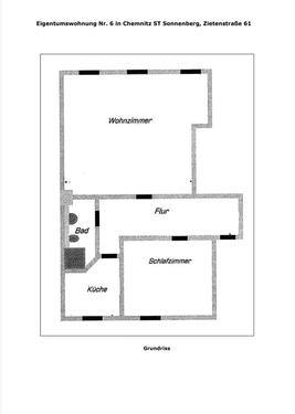 Foto - 2 Zimmer Etagenwohnung zum Kaufen in Chemnitz