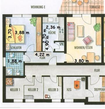 Foto - Etagenwohnung zur Miete in Falkenstein/Harz