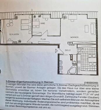 Foto - Dachgeschoss Wohnung - 125.000,00&nbsp;EUR Kaufpreis, ca.&nbsp; 77,00&nbsp;m&sup2;
