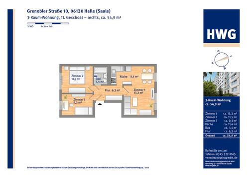 Foto - 3 Zimmer Etagenwohnung in Halle (Saale)