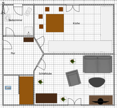Foto - 1 Raumwohnung saniert 300NK+NK ab 01.01.2026