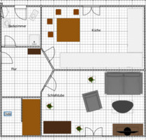 1 Raumwohnung saniert 300NK+NK ab 01.01.2026 - Schmalkalden