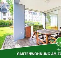 Traumhafte EG-Whg. mit Terrasse, Garten, Einbauküche, 2 Tageslichtbädern, Tiefgarage u. v. m. - Leipzig Mitte