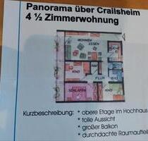 Sonnige 4,5 Zimmer Wohnung mit fantastischer Aussicht - Crailsheim