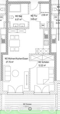 Foto - 2 Zimmer Erdgeschoßwohnung zur Miete in Mühldorf am Inn