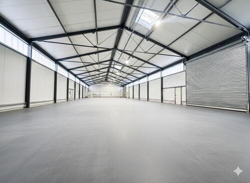 Foto - Erstbezug Kirchheim: Stützenfreie Gewerbehalle mit Büro – Direkt an B16 A96