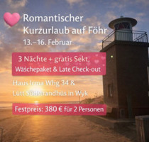 Valentinstag auf Föhr – Romantischer Kurzurlaub zu zweit - Wyk Auf Föhr