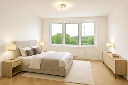 Foto - Schwabing-West: möbl. Apartment mit EBK in Neubauqualität am Olympiapark *** Kernsaniert ***