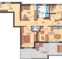4-Zi.-Wohnung in Büdelsdorf mit sonniger Dachterrasse