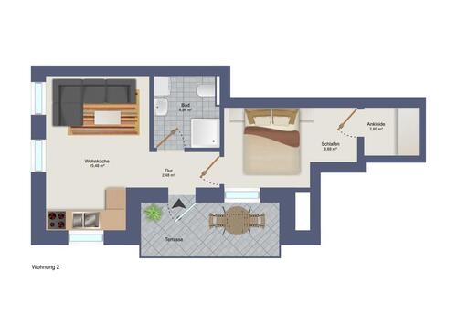 Foto - Neubauwohnung EG Whg. 2 - 2 Zimmer Sophienstraße Diepholz