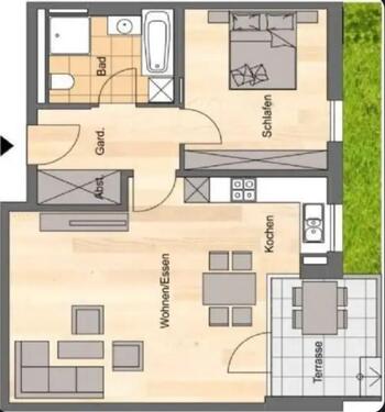 Foto - 2 Zimmer Etagenwohnung zur Miete in Jena