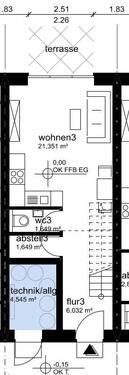 Foto - Schöne 2-Zimmer Wohnung Reihenhaus in Zeven