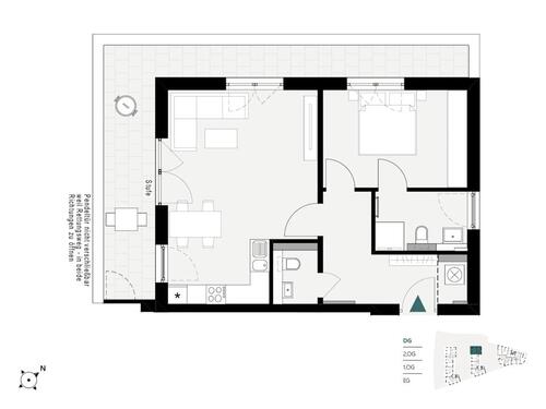 Foto - Attraktive und großzügige 2-Zi.-Whg. inkl. EBK 