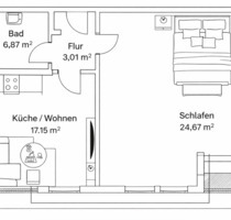 2-Zimmer DG-Wohnung in Otter – frisch renoviert mit neuer Küche a