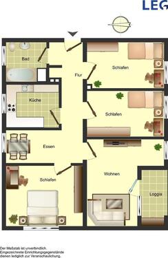 Foto - 4 Zimmer Etagenwohnung zur Miete in Bocholt