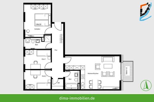 Foto - Etagenwohnung zur Miete in Schkeuditz