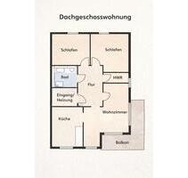 Dachgeschosswohnung in Oldenburg- Bürgerfelde ab 1.5.