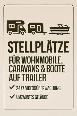 Foto - Stellplätze für Wohnmobile, Caravans & Boote zu vermieten