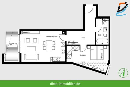 Foto - Etagenwohnung zur Miete in Schkeuditz