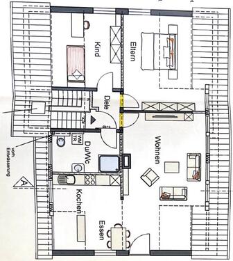 Foto - Moderne 3,5 Zimmerwohnung - 900,00&nbsp;EUR Kaltmiete, ca.&nbsp; 85,00&nbsp;m&sup2;