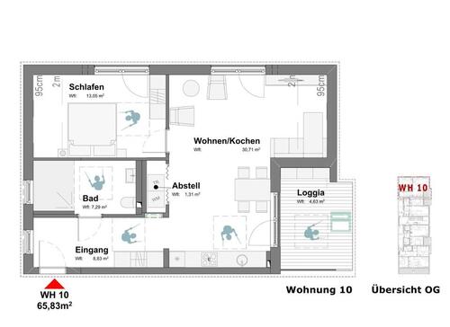 Foto - 2 Zimmer Dachgeschoßwohnung in Dinkelscherben