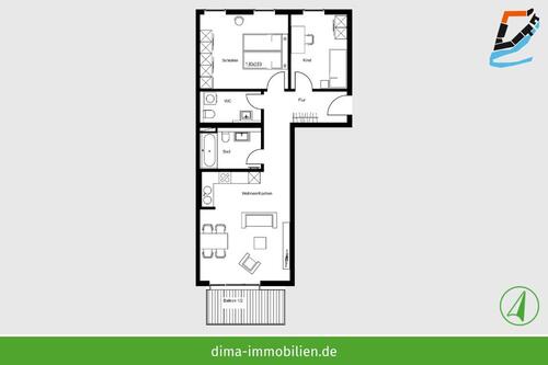Foto - Etagenwohnung zur Miete in Schkeuditz