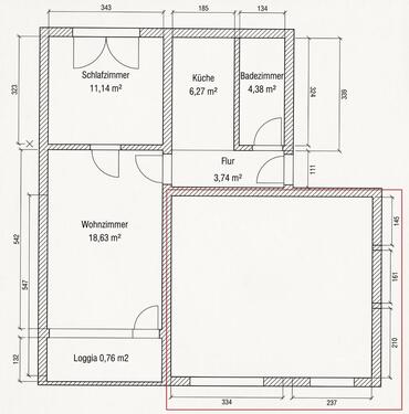 Foto - 2 Zimmer Etagenwohnung zum Kaufen in Krefeld