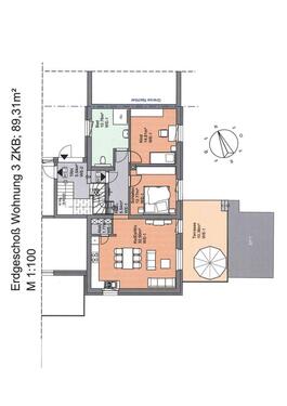 Foto - EG-Wohnung 3 ZKB - 89,31 m² Kernsaniert