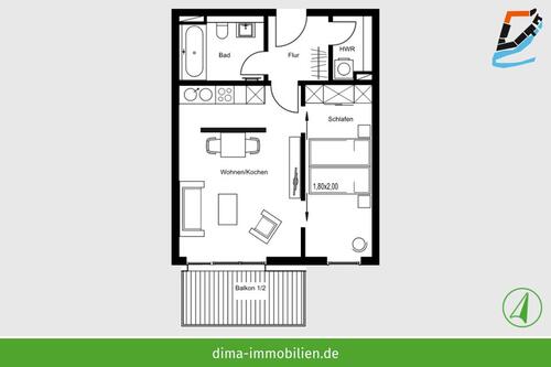 Foto - Etagenwohnung zur Miete in Schkeuditz