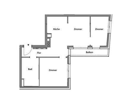 Foto - Erstbezug mit großem Balkon: 2,5 Zimmer-Wohnung in HH-Rahlstedt