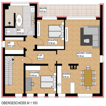 Foto - Hochwertig kernsanierte 3,5-Zimmer Wohnung mit Balkon