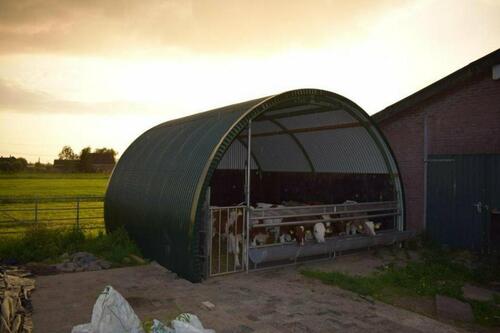 Foto - Mobile Rundbogenhalle, Tierunterstand, Kälberhütte o. Lagerhalle