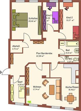 Foto - 5 Zimmer Etagenwohnung zur Miete in Spremberg